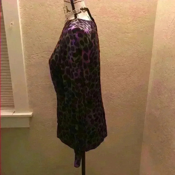 Jerri Sherman Leopard Top Size 6 - Picture 3 of 7